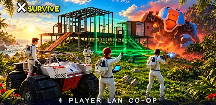 X Survive: Open World Sandbox — Android game banner