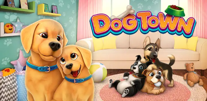 Dog Town: Puppy Pet Shop Games — Android game banner