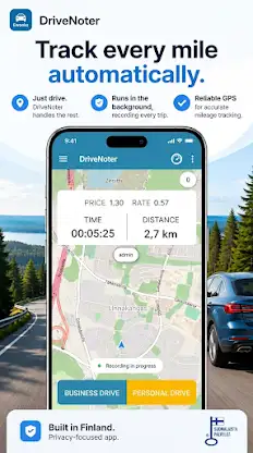 DriveNoter Mileage Tracker screenshot 1