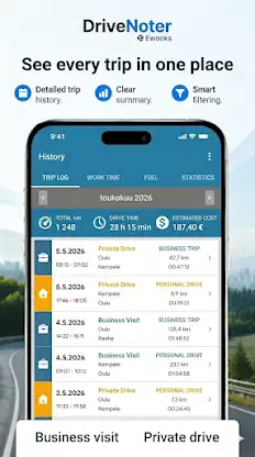 DriveNoter Mileage Tracker screenshot 3