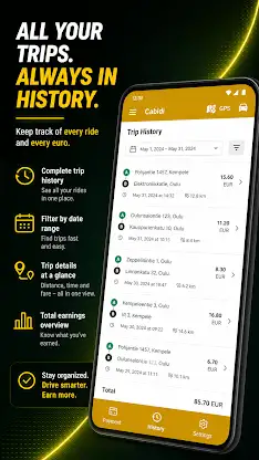 Cabidi: Taxi Meter & Trips screenshot 2