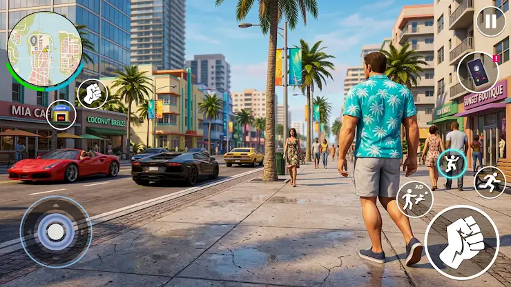 Miami Rope Hero Crime Game screenshot 1