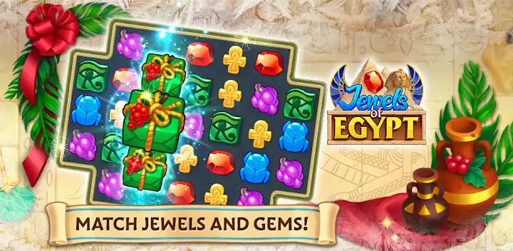 Jewels of Egypt・Match 3 Puzzle — Android game banner
