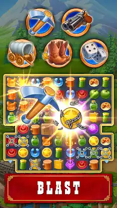 Jewels of the Wild West・Match3 screenshot 3