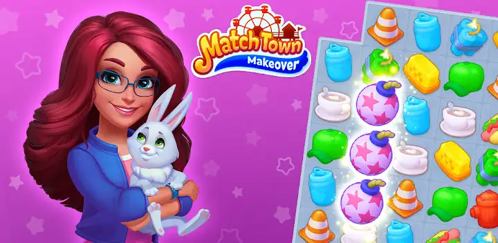 Match Town Makeover: Match 3 — Android game banner