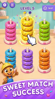 Donuts Color Jam: Sort Puzzle screenshot 1