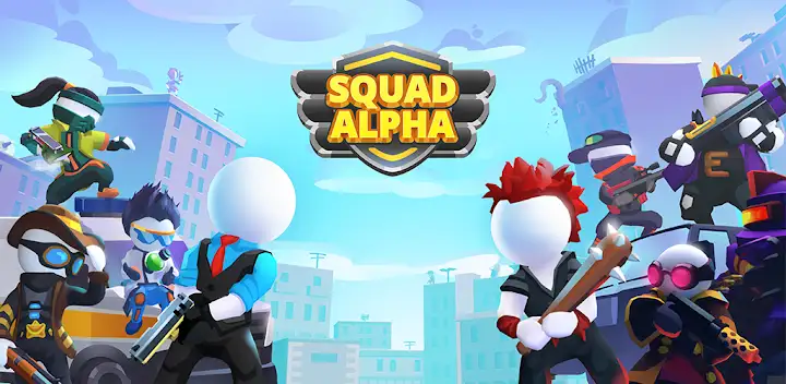 Squad Alpha - Action Shooting — Android game banner