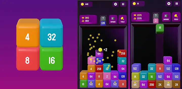 2048 Blocks 3D - Merge Numbers — Android game banner