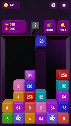 2048 Blocks 3D - Merge Numbers screenshot 2