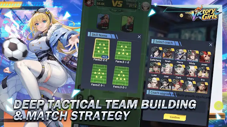 Victory Girls: Anime Soccer screenshot 4