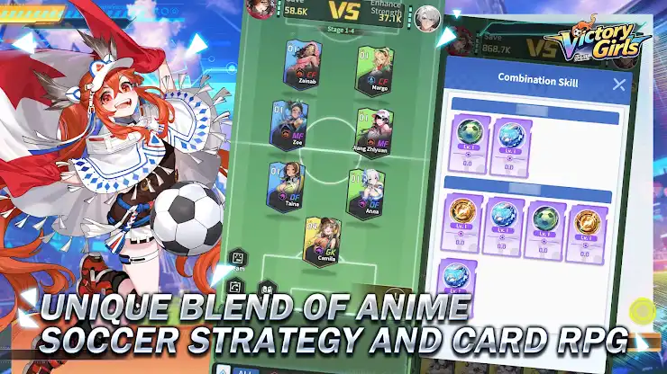 Victory Girls: Anime Soccer screenshot 2