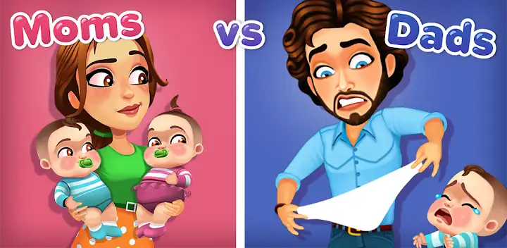 Delicious - Moms vs Dads — Android game banner