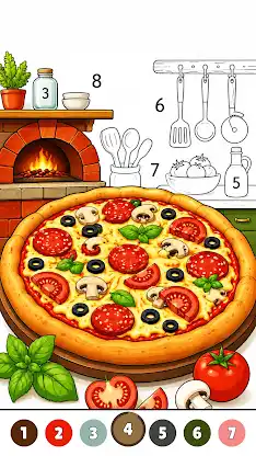 Color By Number: Cooking Paint screenshot 7