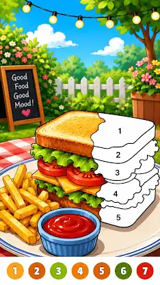 Color By Number: Cooking Paint screenshot 6