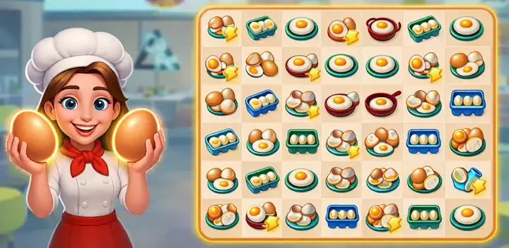 Merge & Cook: Cooking Makeover — Android game banner