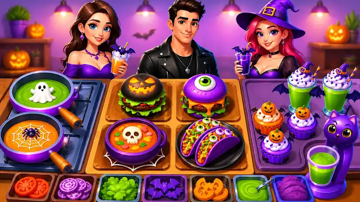 Halloween Cooking Madness Game screenshot 2