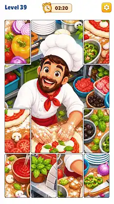 Jigsaw Slide: Cooking Cards screenshot 4