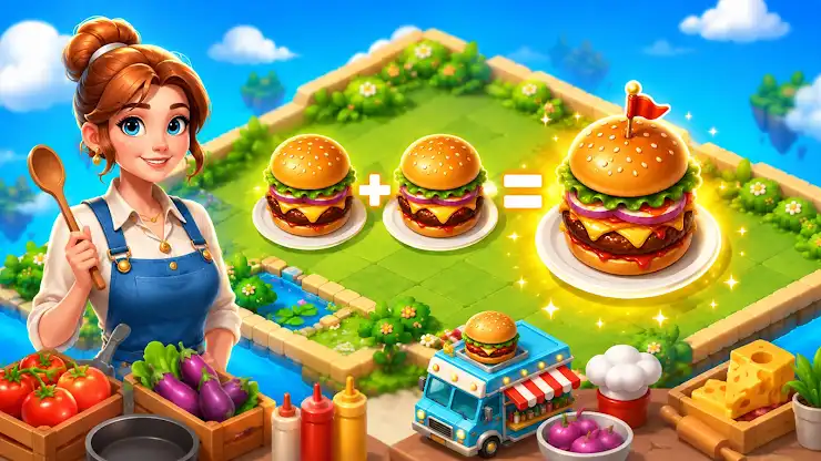 Merge 3 Cooking: Merge Games screenshot 2