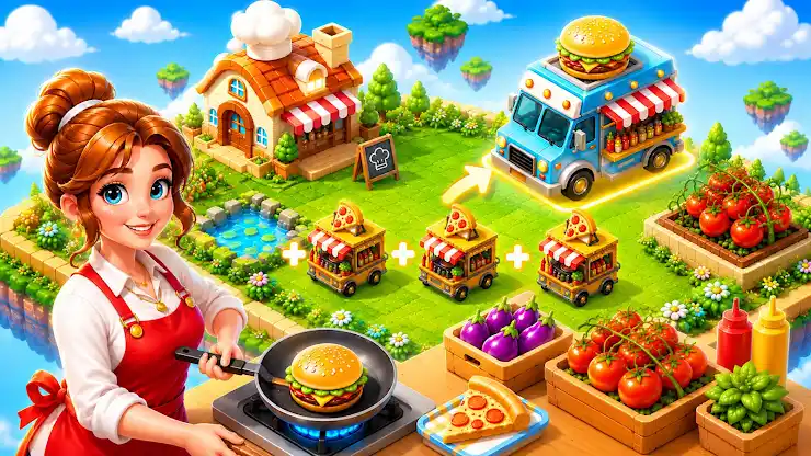 Merge 3 Cooking: Merge Games screenshot 1