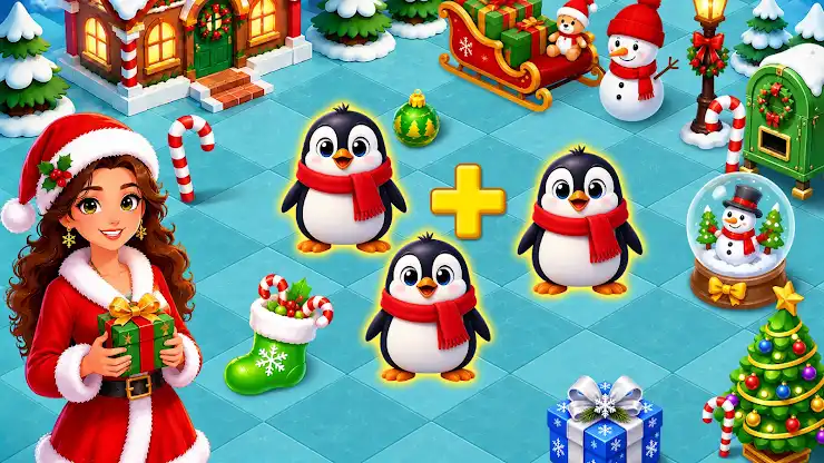 Merge Christmas Merge 3 puzzle screenshot 1