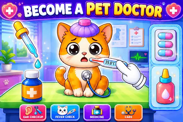 Animal Doctor: Pet Care Games screenshot 1