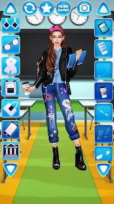 College Student Girl Dress Up screenshot 2