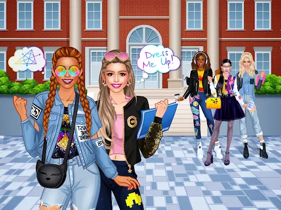 College Student Girl Dress Up screenshot 1