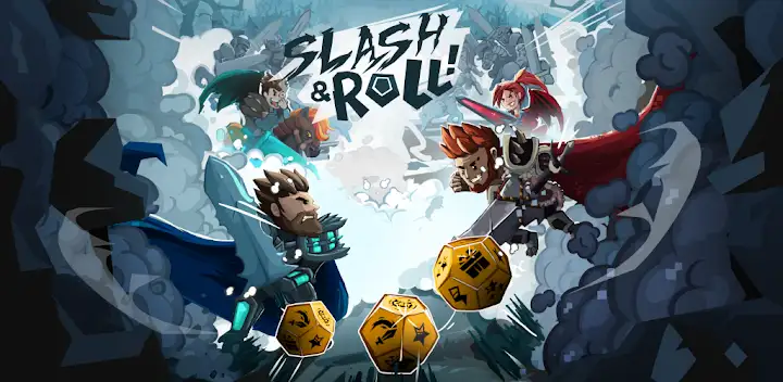 Slash & Roll: Dice Heroes — Android game banner
