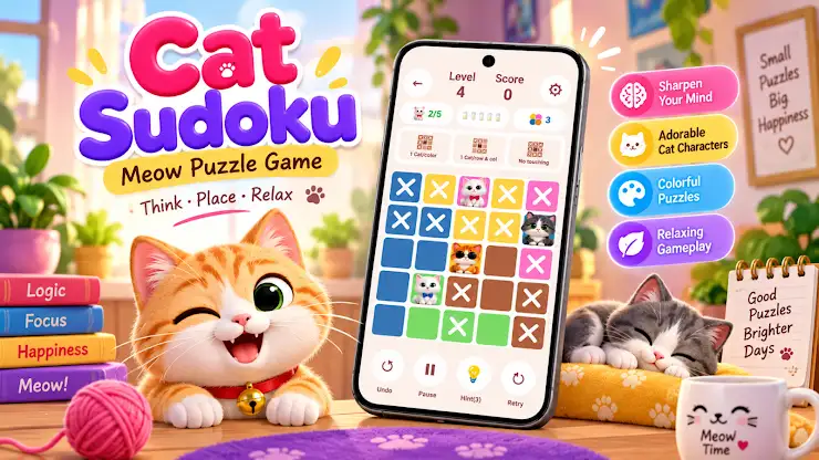 Cat Sudoku: Meow Puzzle Game screenshot 7