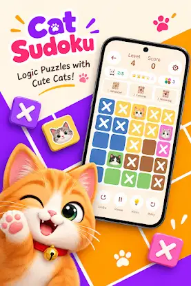 Cat Sudoku: Meow Puzzle Game screenshot 2