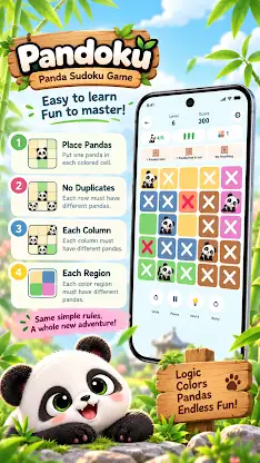 Pandoku: Panda Sudoku Puzzle screenshot 4