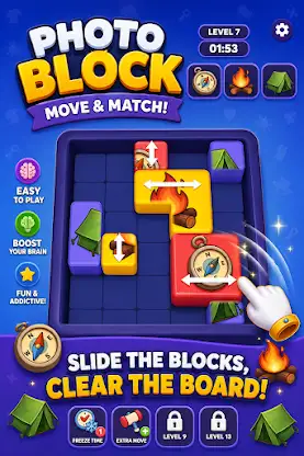 Photo Block - slide and merge screenshot 2