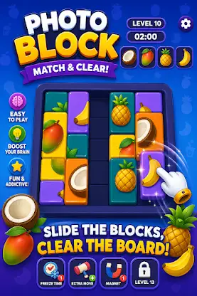 Photo Block - slide and merge screenshot 4