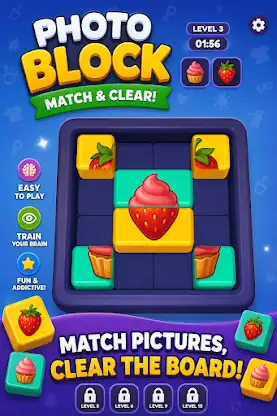 Photo Block - slide and merge screenshot 1