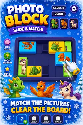 Photo Block - slide and merge screenshot 3