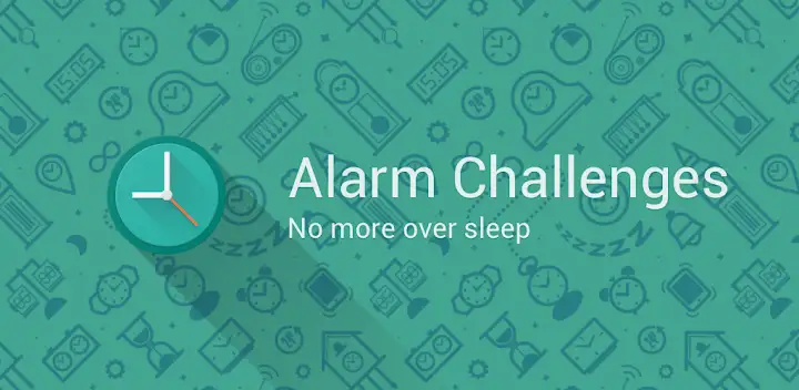 Challenges Alarm Clock — Android app banner