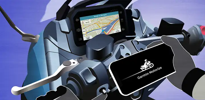 Garmin Motorize — Android app banner