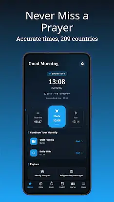 Muslim Prayer Times & Qibla screenshot 1