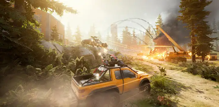 Steel Rage: Mech Cars PvP War — Android game banner