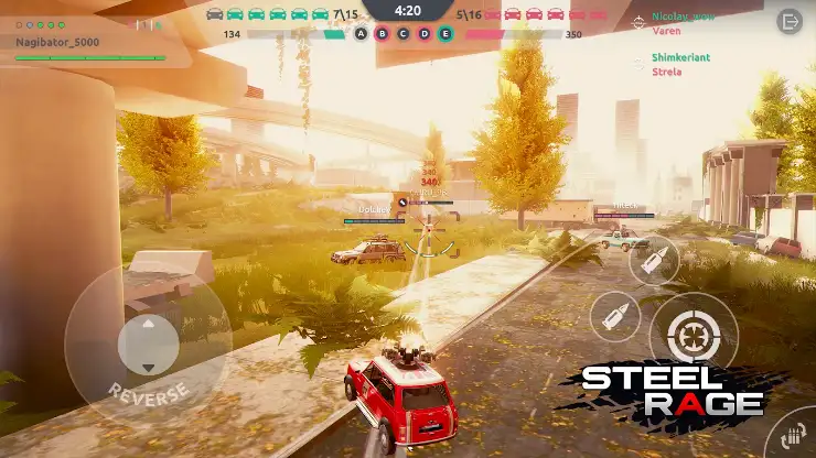 Steel Rage: Mech Cars PvP War screenshot 6