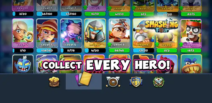 Smashing Four: PvP Hero bump — Android game banner