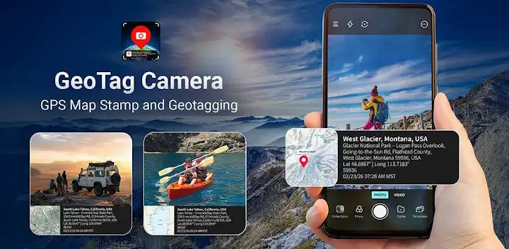 GeoTag Camera – GPS Map Stamp — Android app banner