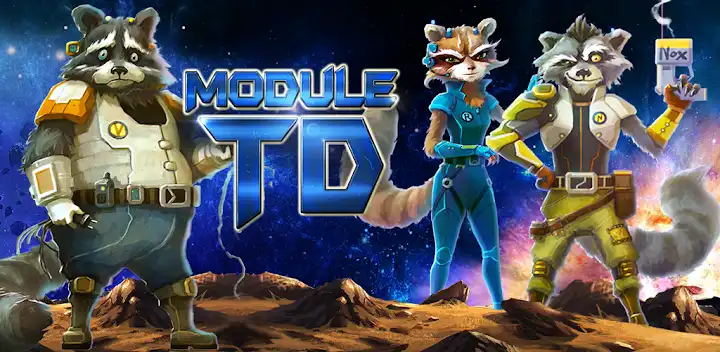 Sci-Fi Tower Defense Module TD — Android game banner
