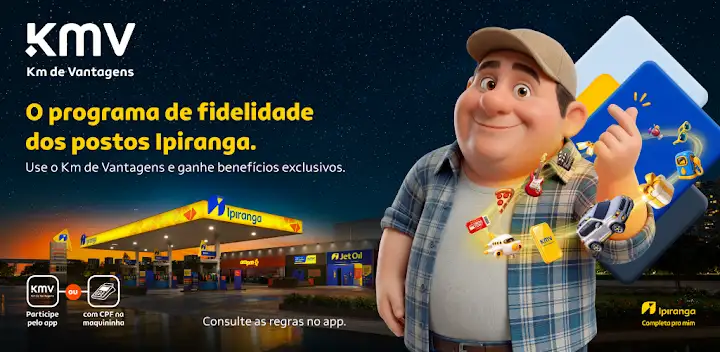 Ganhe mais com Km de Vantagens — Android app banner