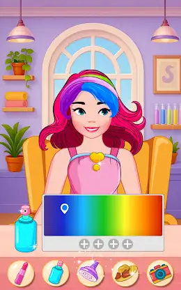 Girls Hair Salon Kids Game 2-6 screenshot 5