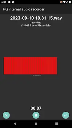 HQ internal audio recorder screenshot 5