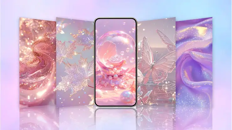 Aesthetic & Glitter Wallpapers screenshot 1