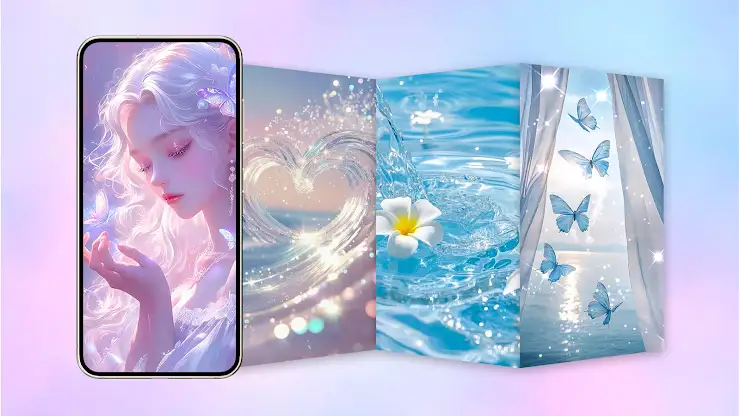 Aesthetic & Glitter Wallpapers screenshot 3