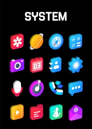 Gradient 3D - Icon Pack screenshot 2