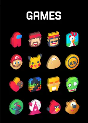 Gradient 3D - Icon Pack screenshot 4
